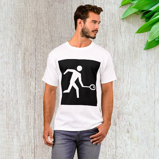 Pictogram spuitspeler t-shirt
