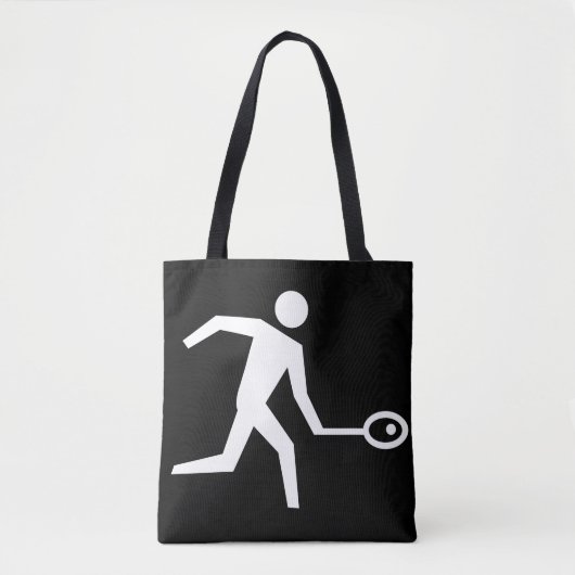 Pictogram spuitspeler tote bag (Voorkant)