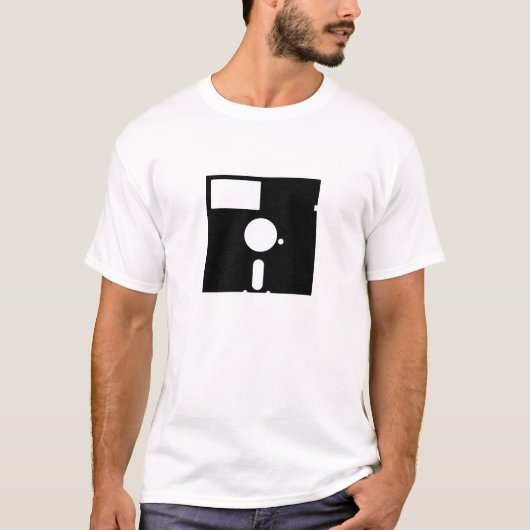 Pictogram T-shirt voor diskettestation (Voorkant)