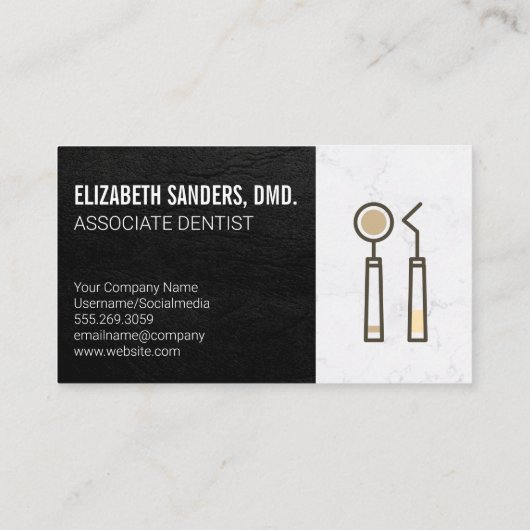 Pictogram Tandheelkundige hulpmiddelen | Hardwarea Visitekaartje (Achterkant)