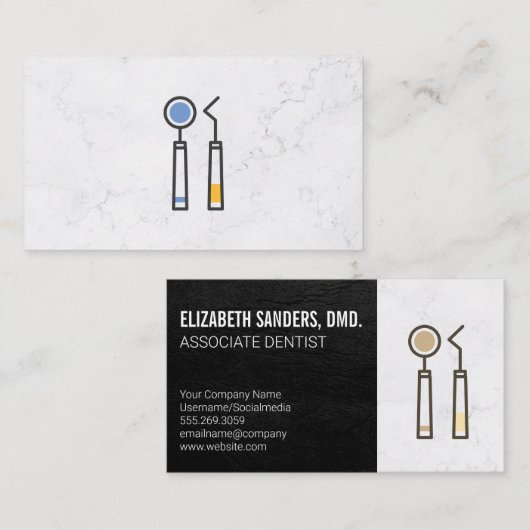 Pictogram Tandheelkundige hulpmiddelen | Hardwarea Visitekaartje (Voorkant / Achterkant)