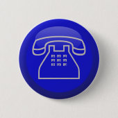 Pictogram telefooninfo ronde button 5,7 cm (Voorkant)
