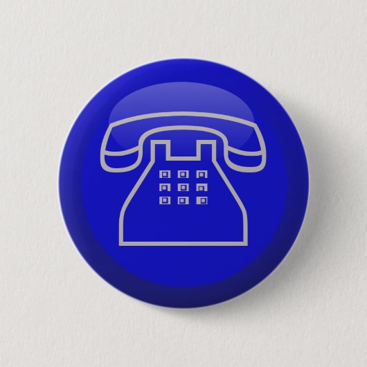 Pictogram telefooninfo ronde button 5,7 cm (Voorkant)