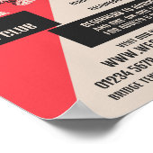 Pictogram Tennis Player, Tennis Lessen/Klassen Poster (Hoek)