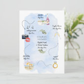 Pictogram Tijdlijn van hoe we elkaar leerden kenne Kaart (Staand voorkant)