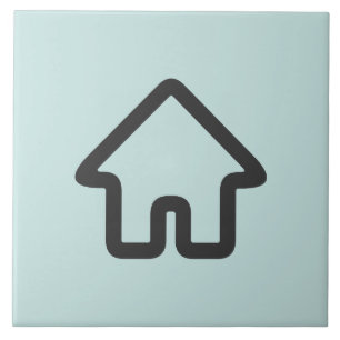 Pictogram van architectuur van onroerend goed huis tegeltje