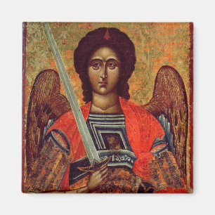 Pictogram van de Angel Michael, Grieks, 18e eeuw Magneet