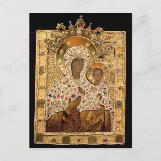 Pictogram van de Maagd, klooster Smolenskaja Briefkaart (Voorkant)