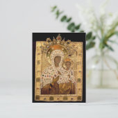 Pictogram van de Maagd, klooster Smolenskaja Briefkaart (Staand voorkant)