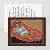 Pictogram van de Unslapende Ooggebeerkaart Briefkaart (Voorkant / Achterkant)