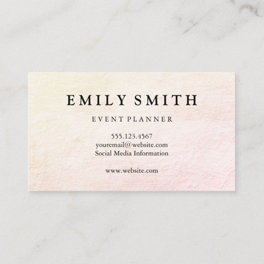 Pictogram van glas uit wijn visitekaartje (Achterkant)