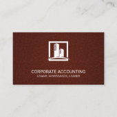 Pictogram van kantoorgebouw | Leerstructuur Visitekaartje (Voorkant)