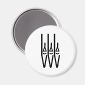 pictogram van kerororgaanbuizen magneet (Voorkant / Achterkant)