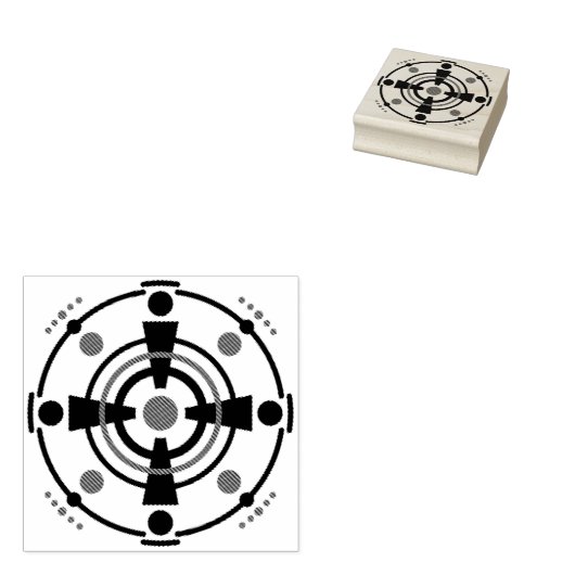 Pictogram van Kornkreis Piktogramm/gewas-cirkel pi Rubberstempel (Gestempeld)