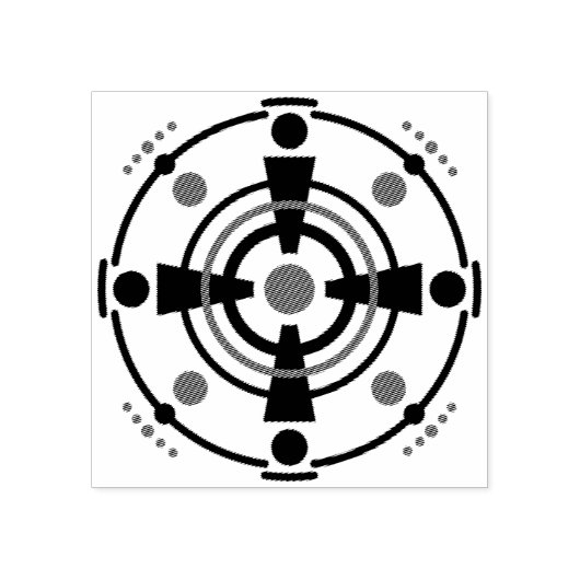 Pictogram van Kornkreis Piktogramm/gewas-cirkel pi Rubberstempel (Afrduk)