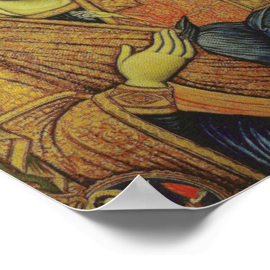 Pictogram van Maagd Mary Poster (Hoek)