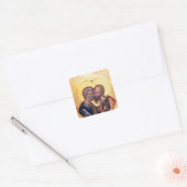 Pictogram van SS. Peter en Paul Vierkante Sticker (Envelop)