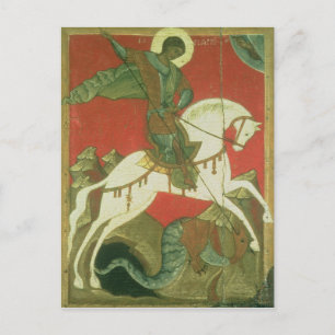 Pictogram van St. George en de Draak Briefkaart