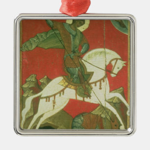 Pictogram van St. George en de Draak Metalen Ornament