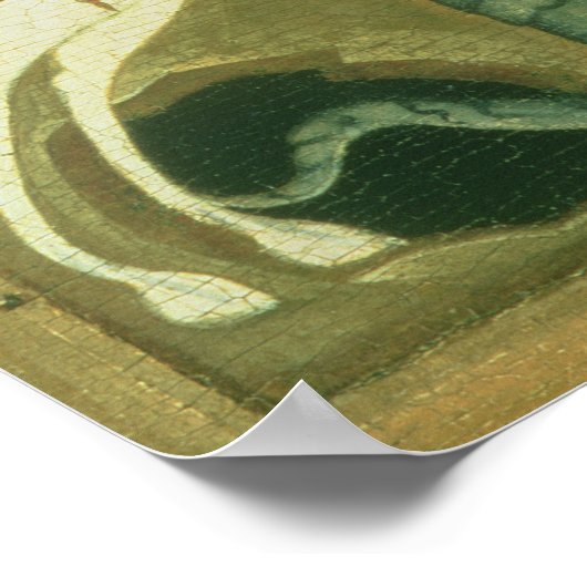 Pictogram van St. George en de Draak Poster (Hoek)