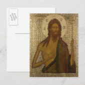 Pictogram van St. John de Forerunner Briefkaart (Voorkant / Achterkant)