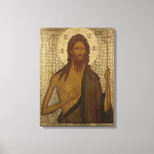 Pictogram van St. John de Forerunner Canvas Afdruk (Voorkant)
