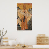 Pictogram van St. Sabas van Jeruzalem, 1572 Poster (Keuken)