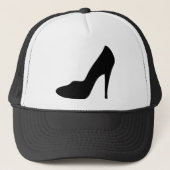 pictogram van stiletto met hoge hak trucker pet (Voorkant)
