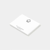 Pictogram van vastgoedarchitectuurhuis post-it® notes (Schuin)