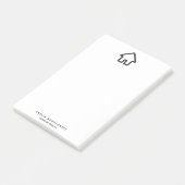 Pictogram van vastgoedarchitectuurhuis post-it® notes (Schuin)