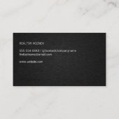 Pictogram vastgoed | Linen textuur Afsprakenkaartje (Achterkant)