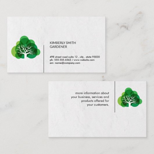 Pictogram Visitekaartje (Voorkant / Achterkant)