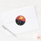 Pictogram vlag Papoea-Nieuw-Guinea Ronde Sticker (Envelop)