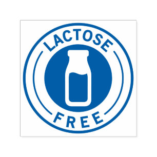 Pictogram voedselallergie lactosevrij zelfinktende stempel
