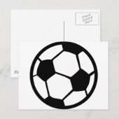 pictogram voetbal briefkaart (Voorkant / Achterkant)