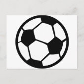 pictogram voetbal briefkaart (Voorkant)