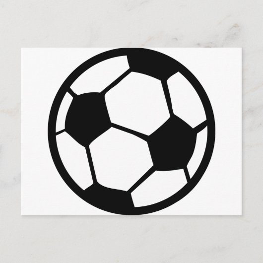 pictogram voetbal briefkaart (Voorkant)