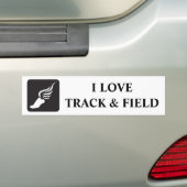 Pictogram volgen en veld bumpersticker (Op auto)