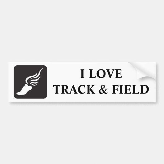 Pictogram volgen en veld bumpersticker (Voorkant)
