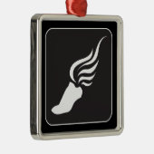 Pictogram volgen en veld metalen ornament (Rechts)