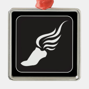 Pictogram volgen en veld metalen ornament