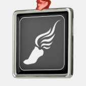 Pictogram volgen en veld metalen ornament (Links)