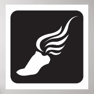 Pictogram volgen en veld poster