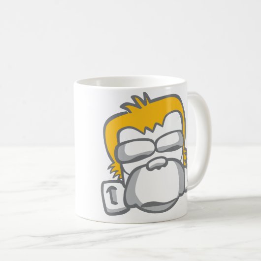 Pictogram voor aap koffiemok (Voorkant rechts)