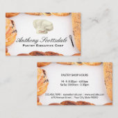 Pictogram voor chef-kok | gebak visitekaartje (Voorkant / Achterkant)