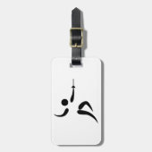 Pictogram voor competitief en Olympische omheining Bagagelabel (Voorkant verticaal)