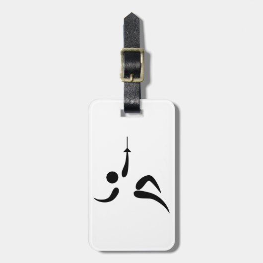 Pictogram voor competitief en Olympische omheining Bagagelabel (Voorkant verticaal)