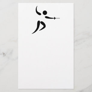 Pictogram voor competitief en Olympische omheining Briefpapier