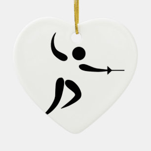 Pictogram voor competitief en Olympische omheining Keramisch Ornament