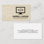 Pictogram voor computerprogrammeur | printplaat visitekaartje (Voorkant / Achterkant)